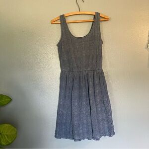 Mossimo Supply Co. Gray Tiered Midi Sundress